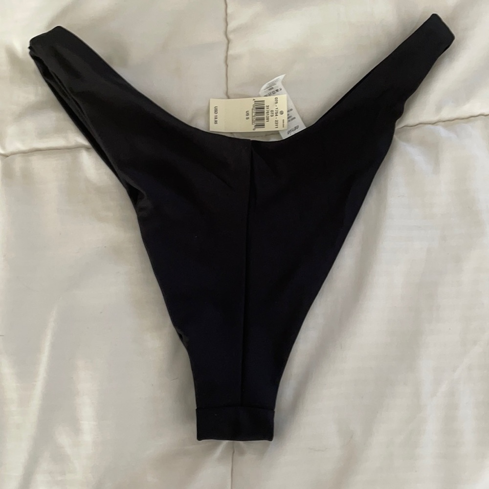NWT Aerie Black Super High Cut Cheekiest Bottom Sm